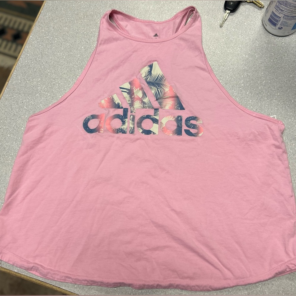 Adidas 2x plus size pink women’s tank top